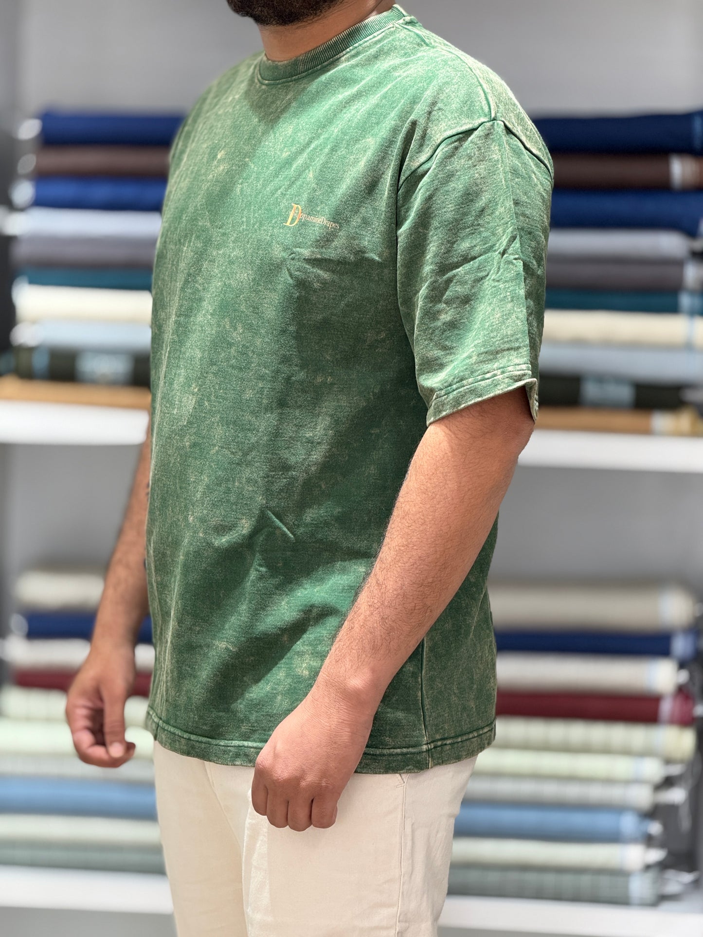 Swamp Flex - The ALLIGATOR Green | DISTORT Series | DROP SHOULDERS