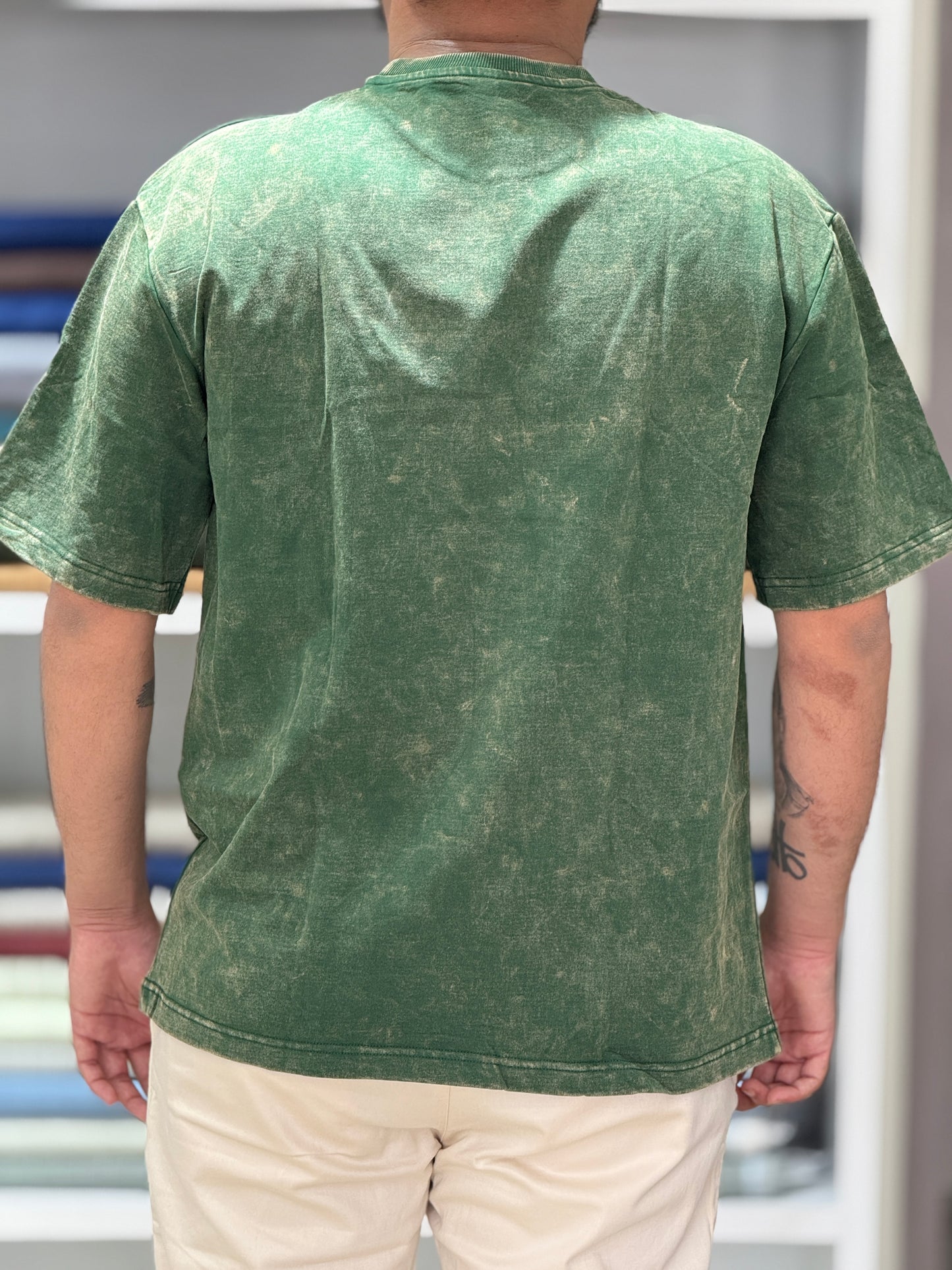 Swamp Flex - The ALLIGATOR Green | DISTORT Series | DROP SHOULDERS