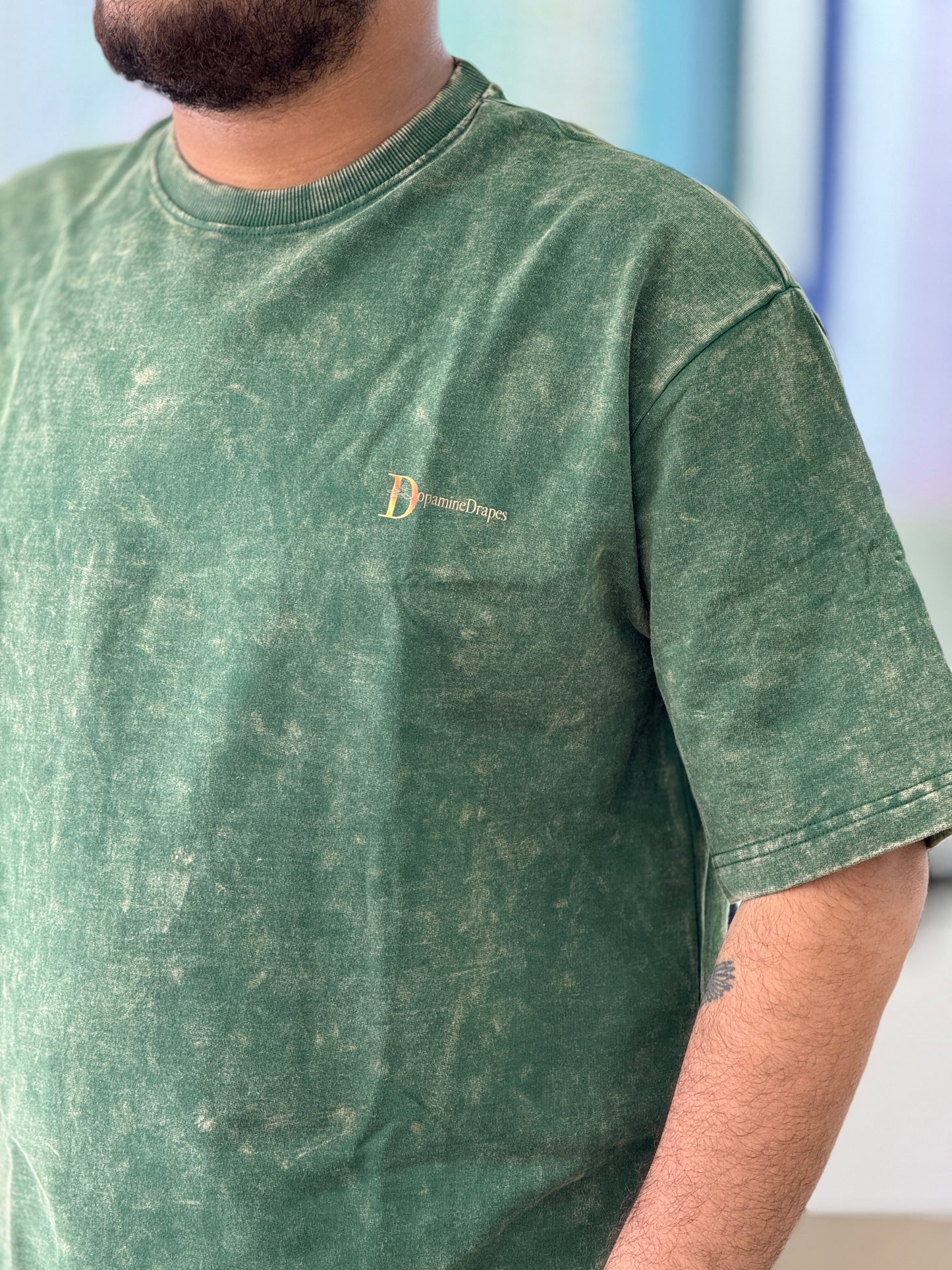 Swamp Flex - The ALLIGATOR Green | DISTORT Series | DROP SHOULDERS