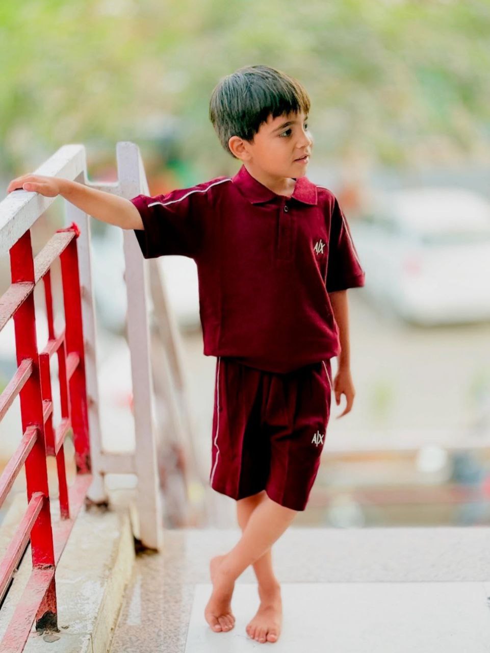 Boy's Maroon Half Co-ord Set – Stylish & Comfortable Outfit for Boys