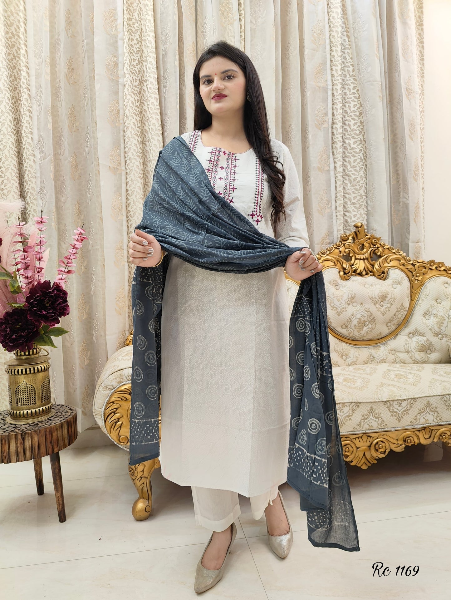 Dopa x VBDimple: Pure Cotton Embroidered Kurta