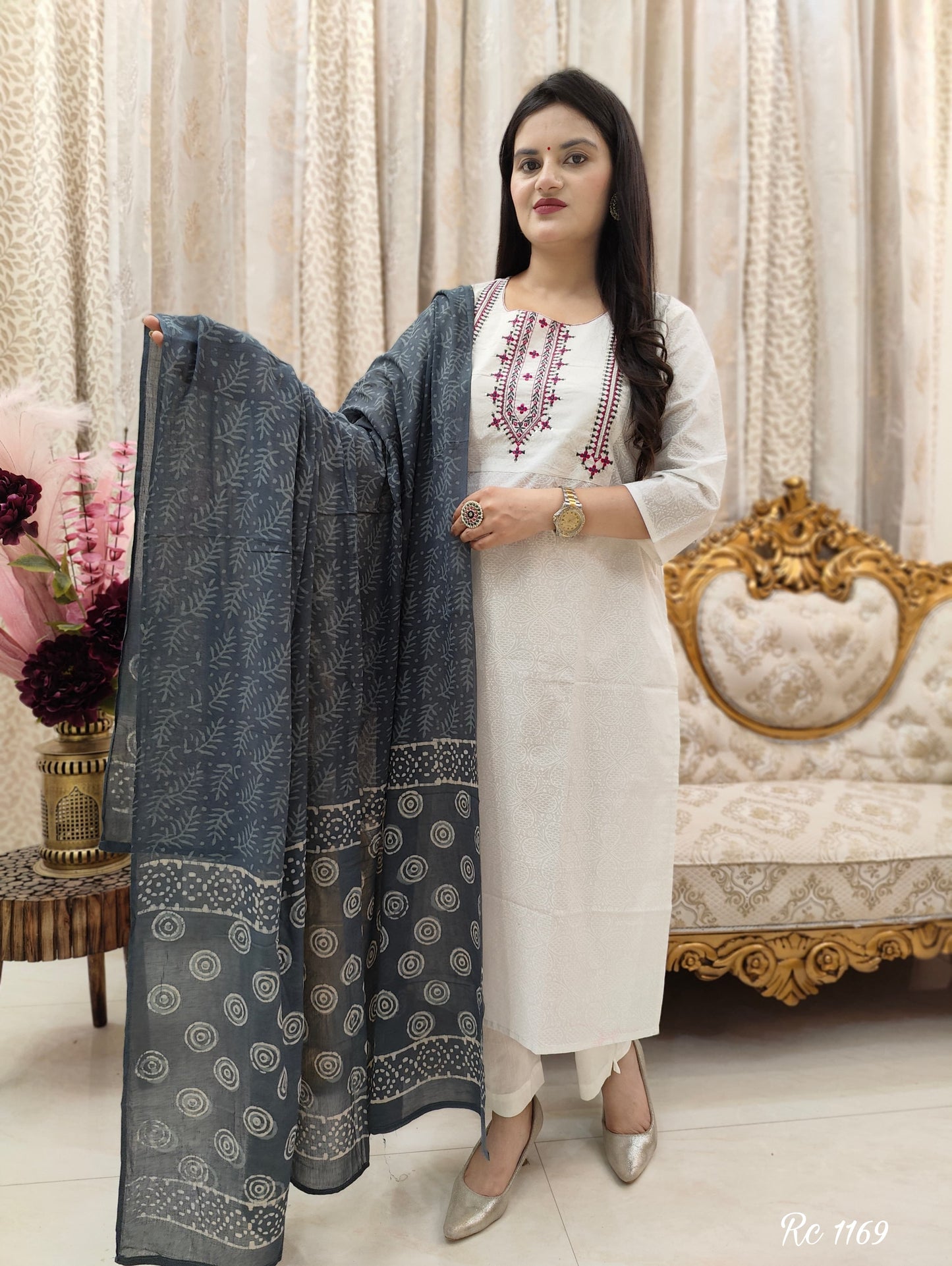 Dopa x VBDimple: Pure Cotton Embroidered Kurta
