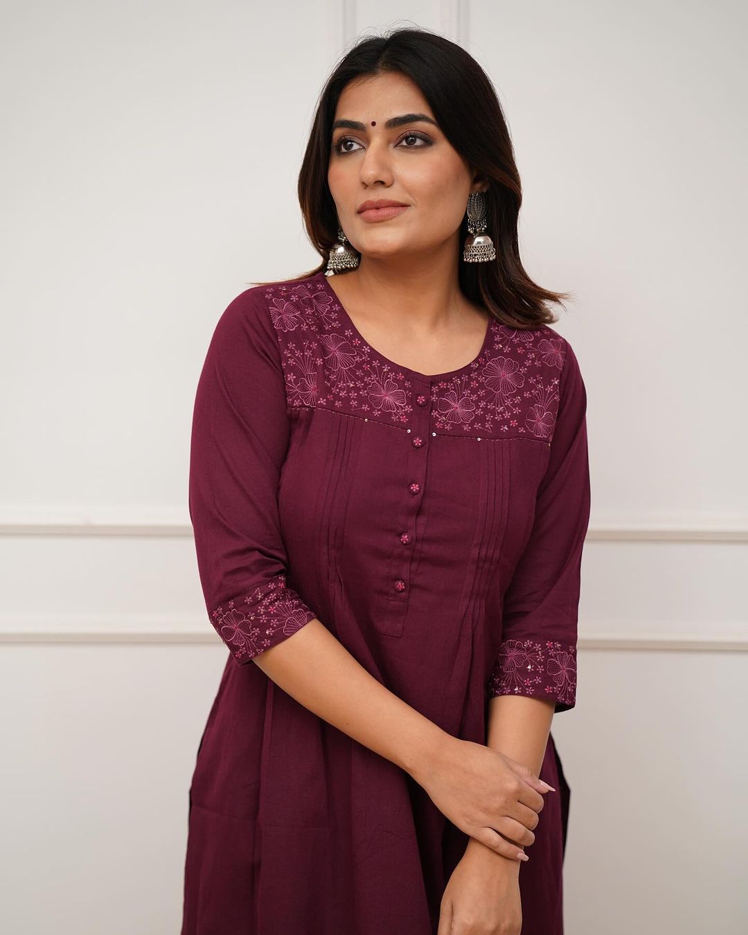 Dopa x VBDimple: Monochrome Embroidered Kurti Set - Summer Collection