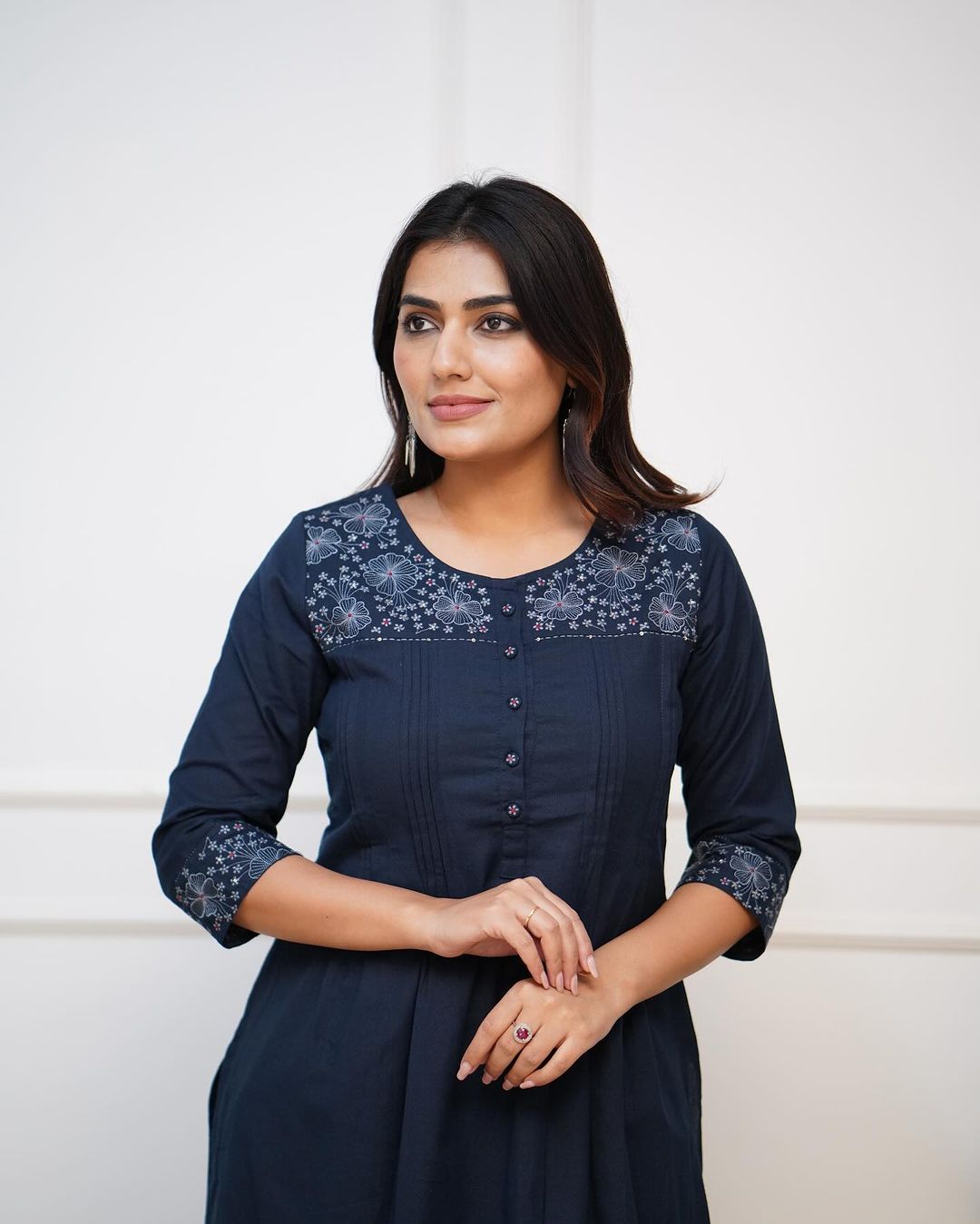 Dopa x VBDimple: Monochrome Embroidered Kurti Set - Summer Collection