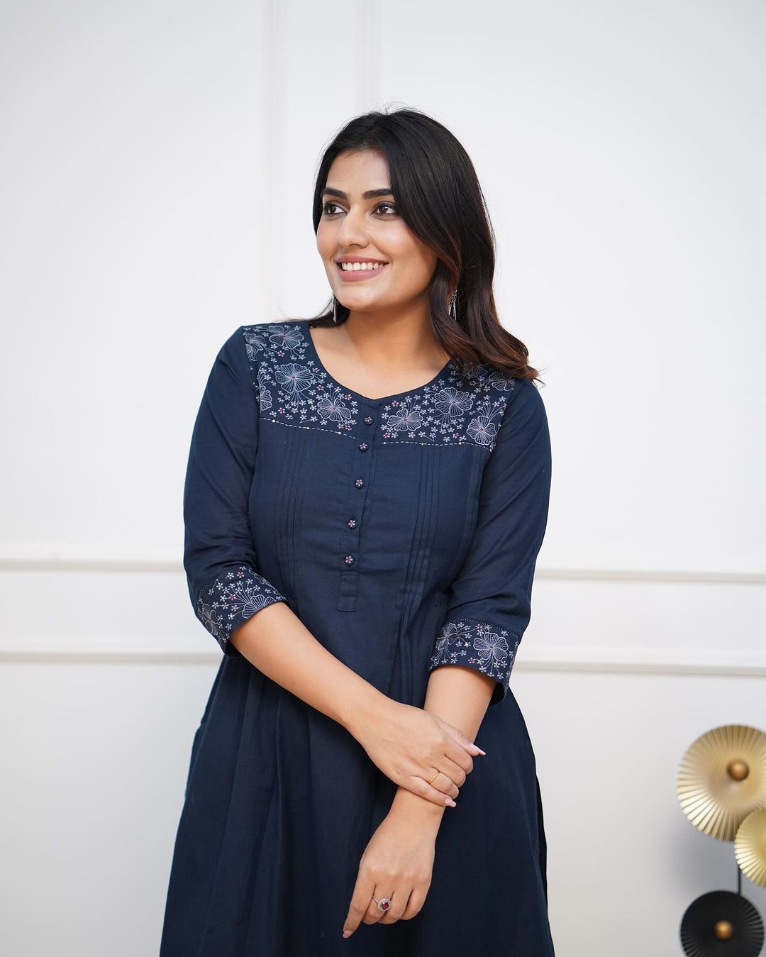 Dopa x VBDimple: Monochrome Embroidered Kurti Set - Summer Collection