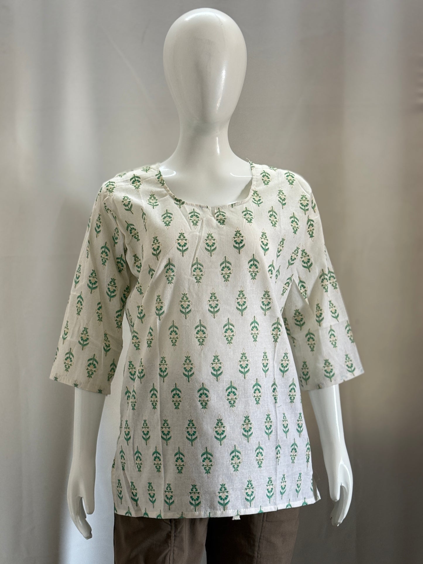 KurtiKulture – Nazaakat Block-Print Cotton Kurti