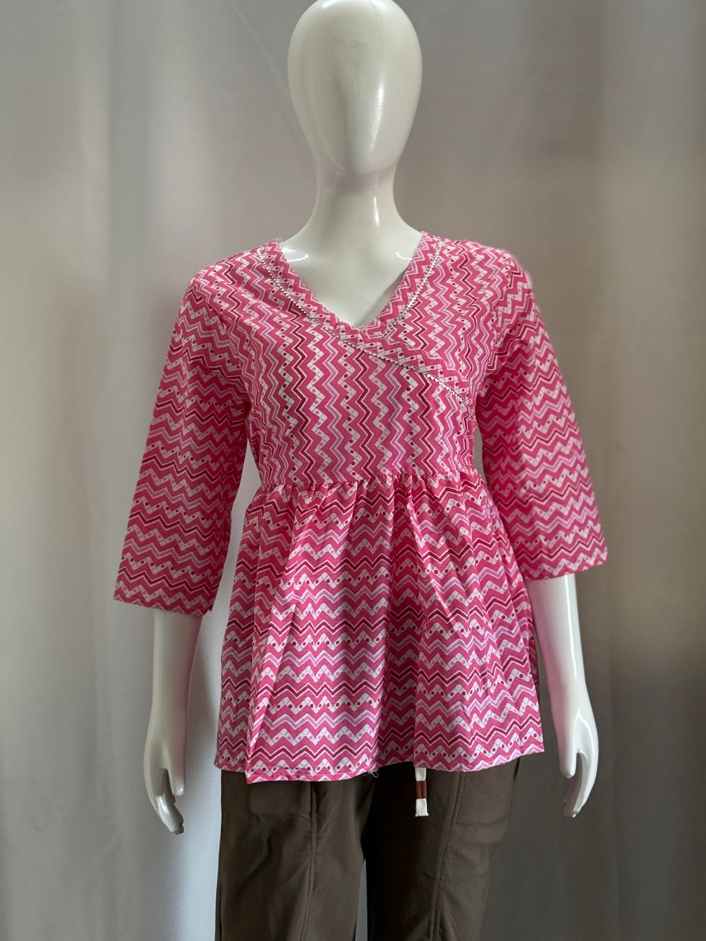 KurtiKulture β Ziva Wave Jodhpuri Cotton Kurti