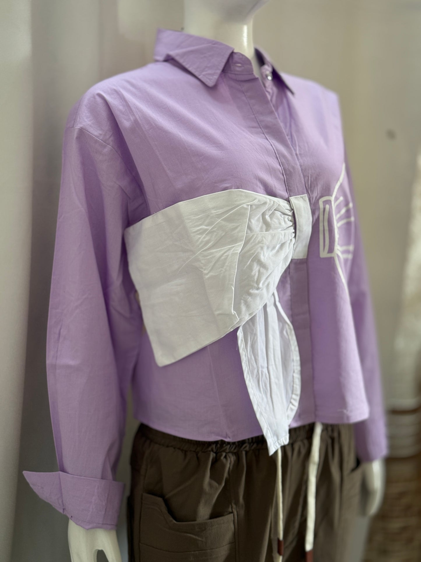 Bold Bow Shirt β BlushBloom Series
