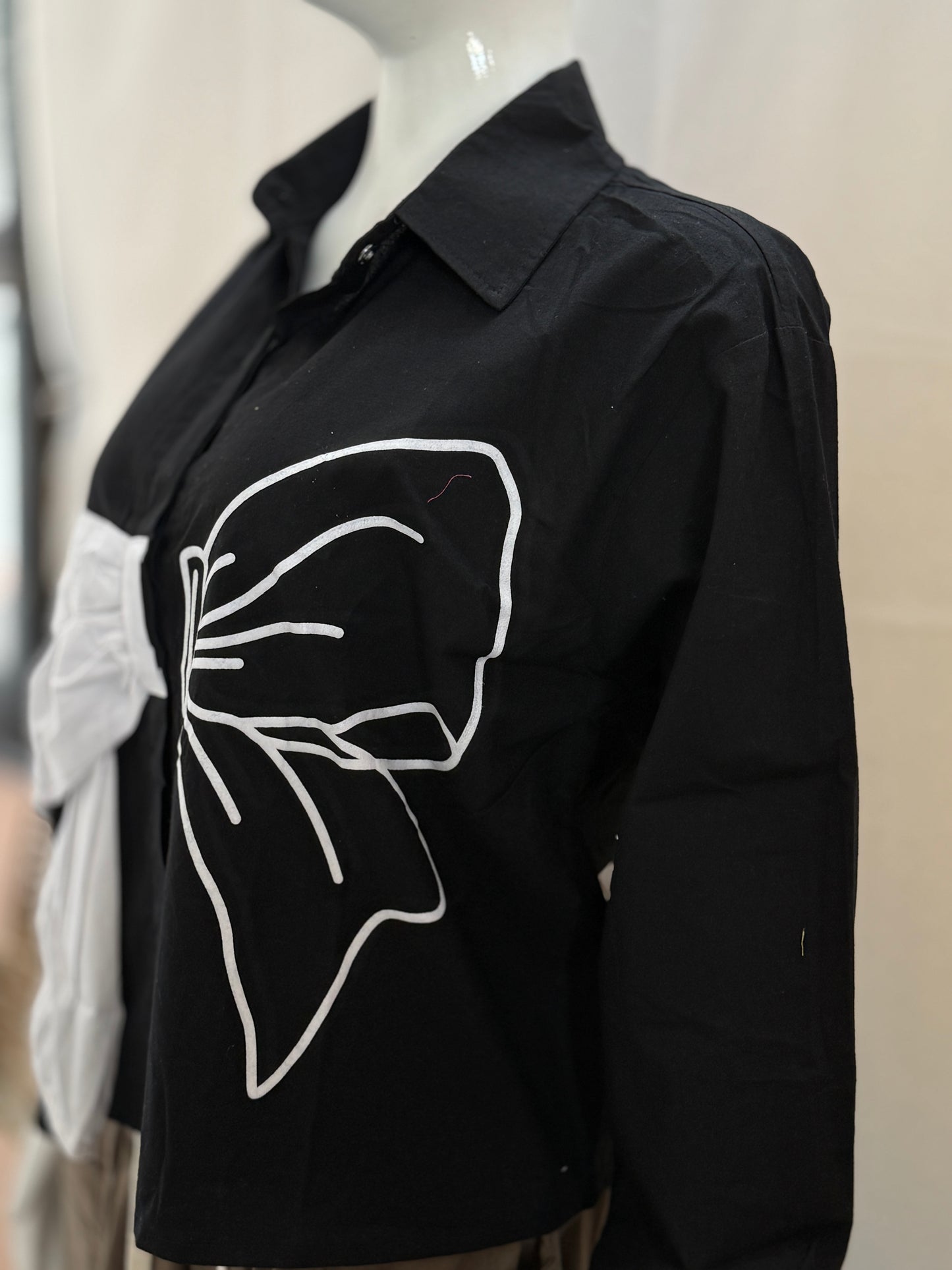 Bold Bow Shirt β BlushBloom Series
