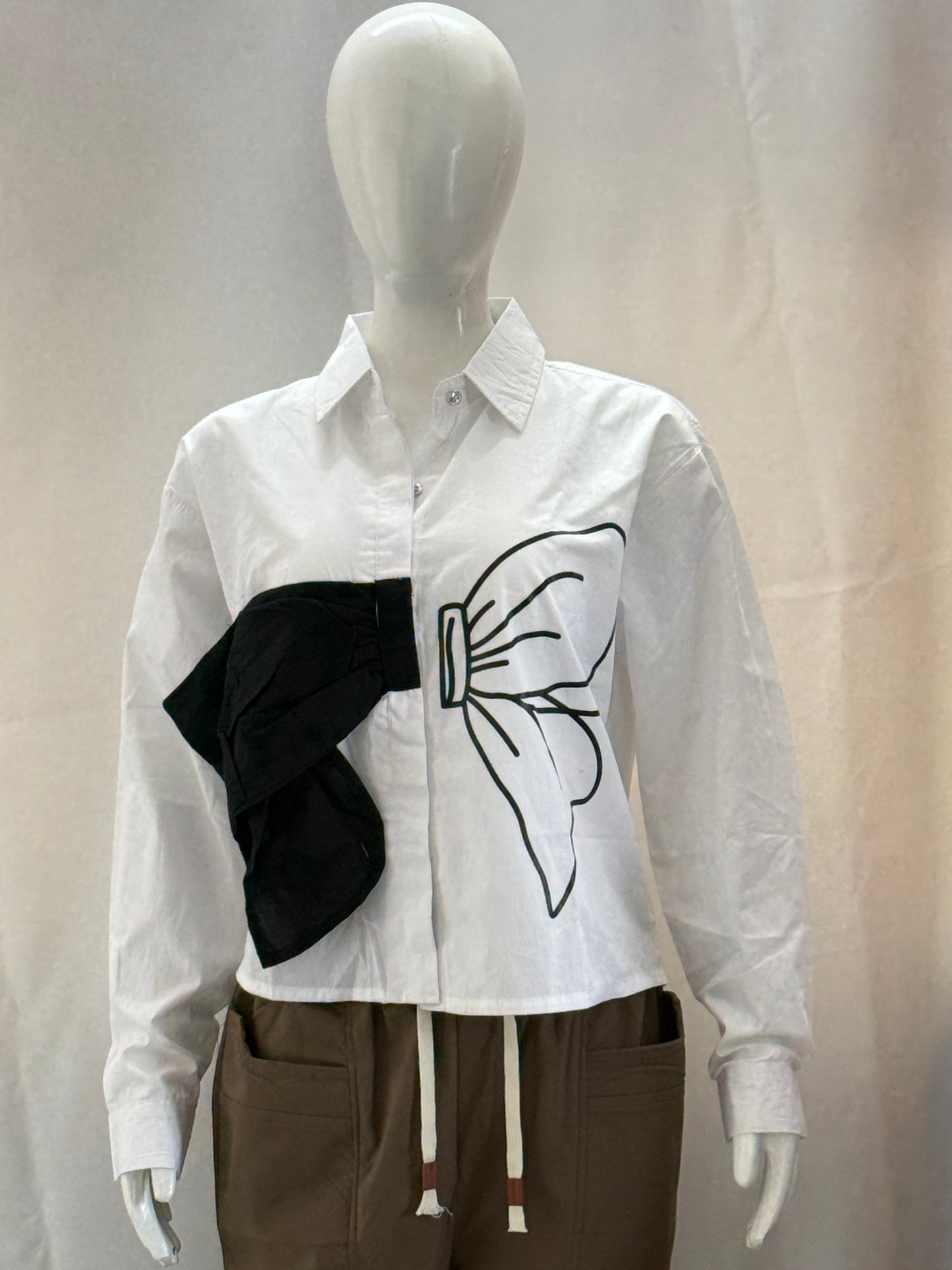 Bold Bow Shirt β BlushBloom Series