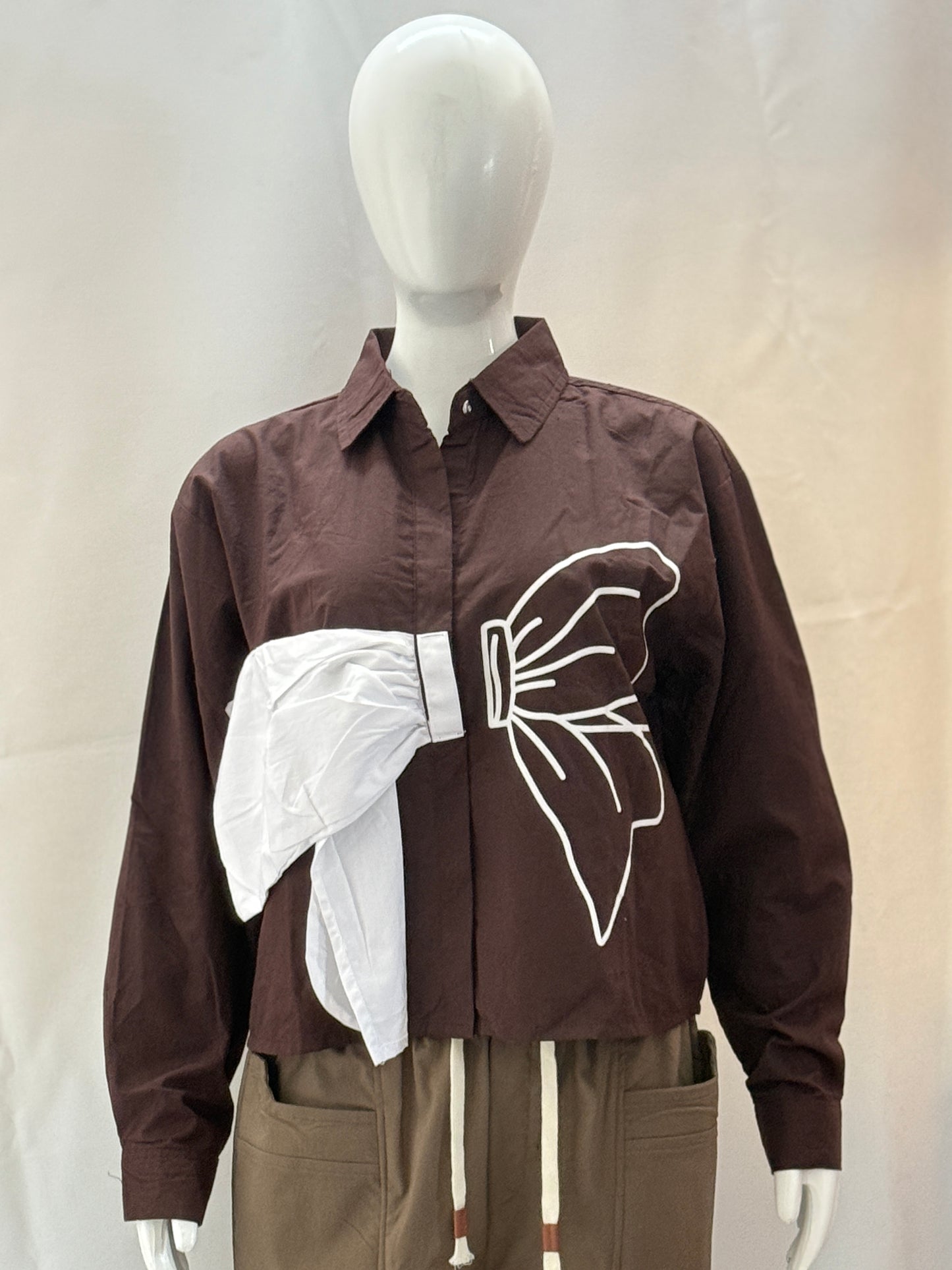 Bold Bow Shirt β BlushBloom Series