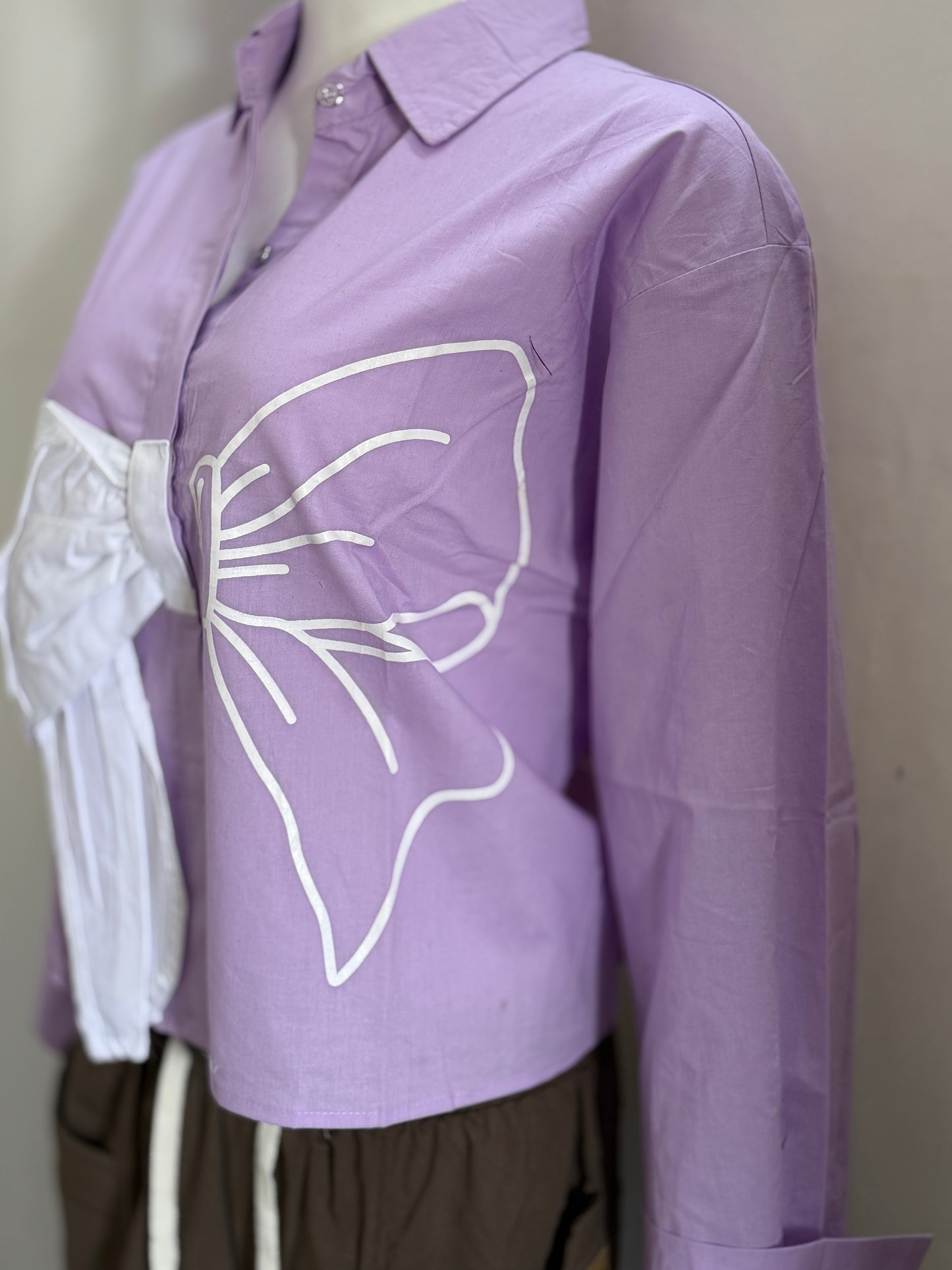 Bold Bow Shirt β BlushBloom Series