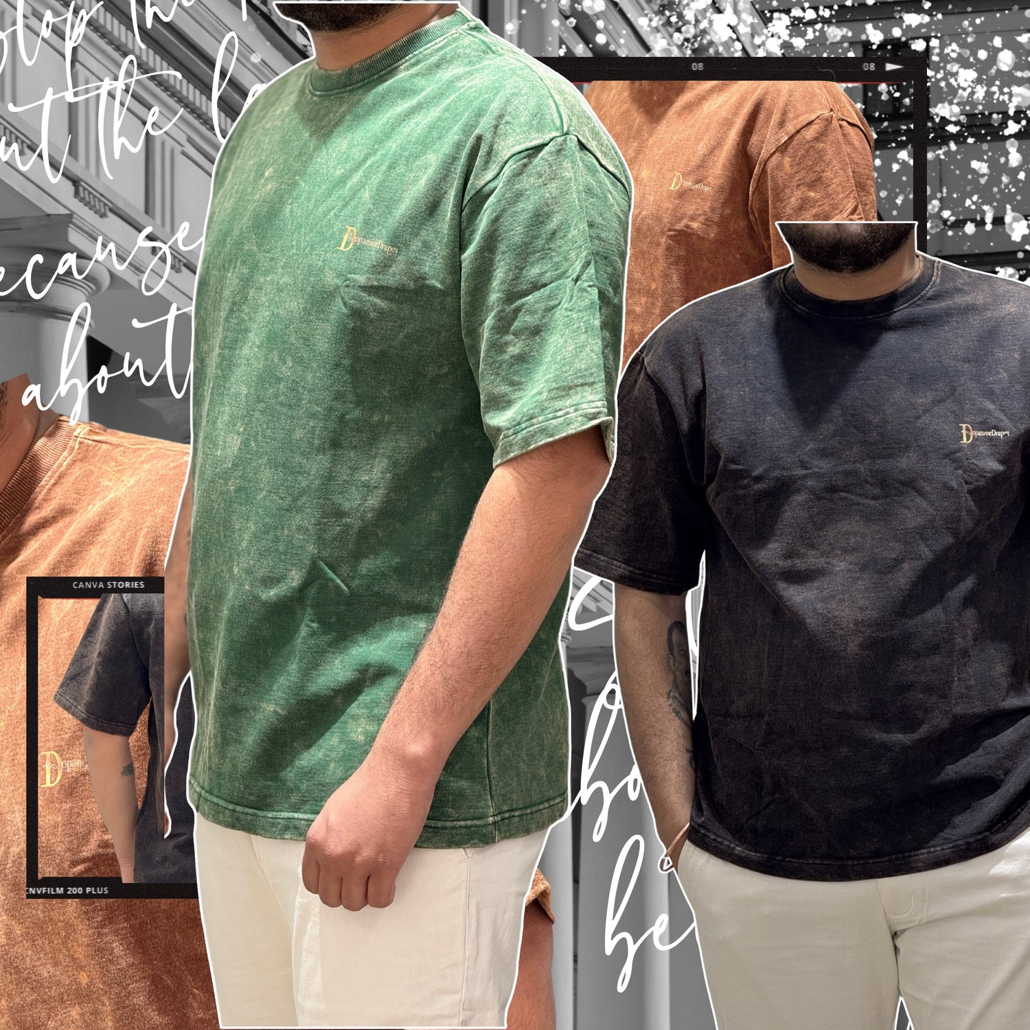 Premium Drop Shoulders | DISTORT Series | ACID Wash
