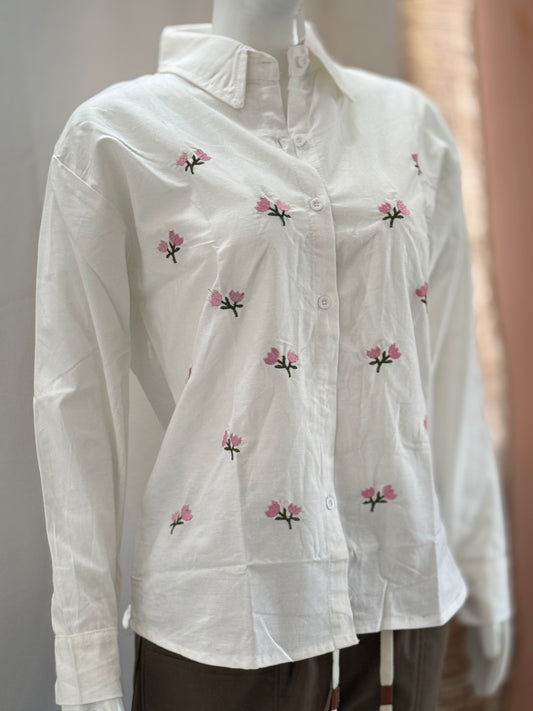Petal Kiss Shirt – BlushBloom Series