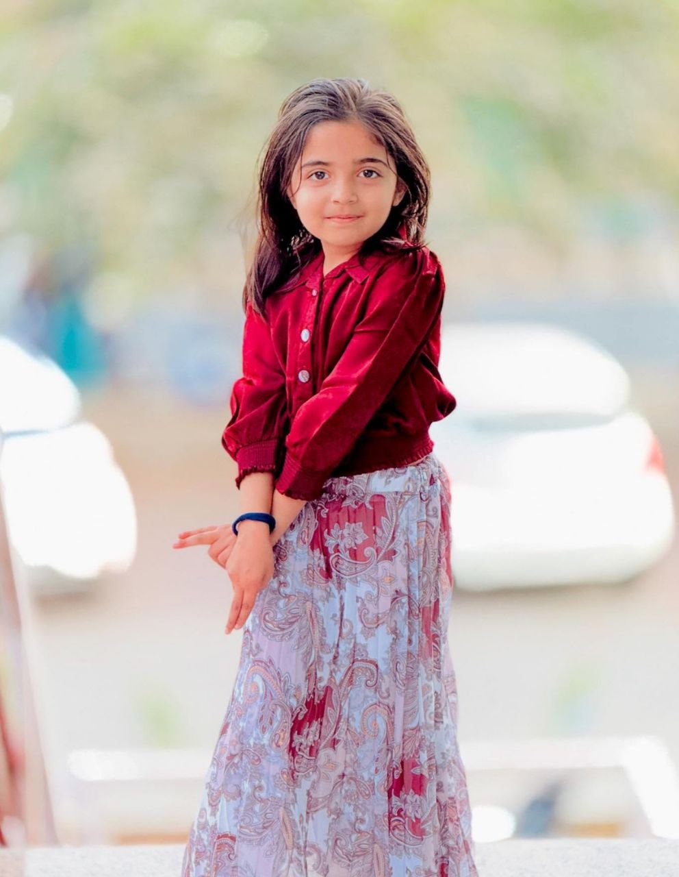 Girl's Top & Long Scut Set – Trendy & Comfortable Outfit for Girls