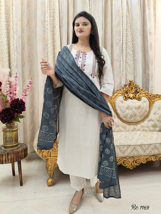 Dopa x VBDimple: Pure Cotton Embroidered Kurta