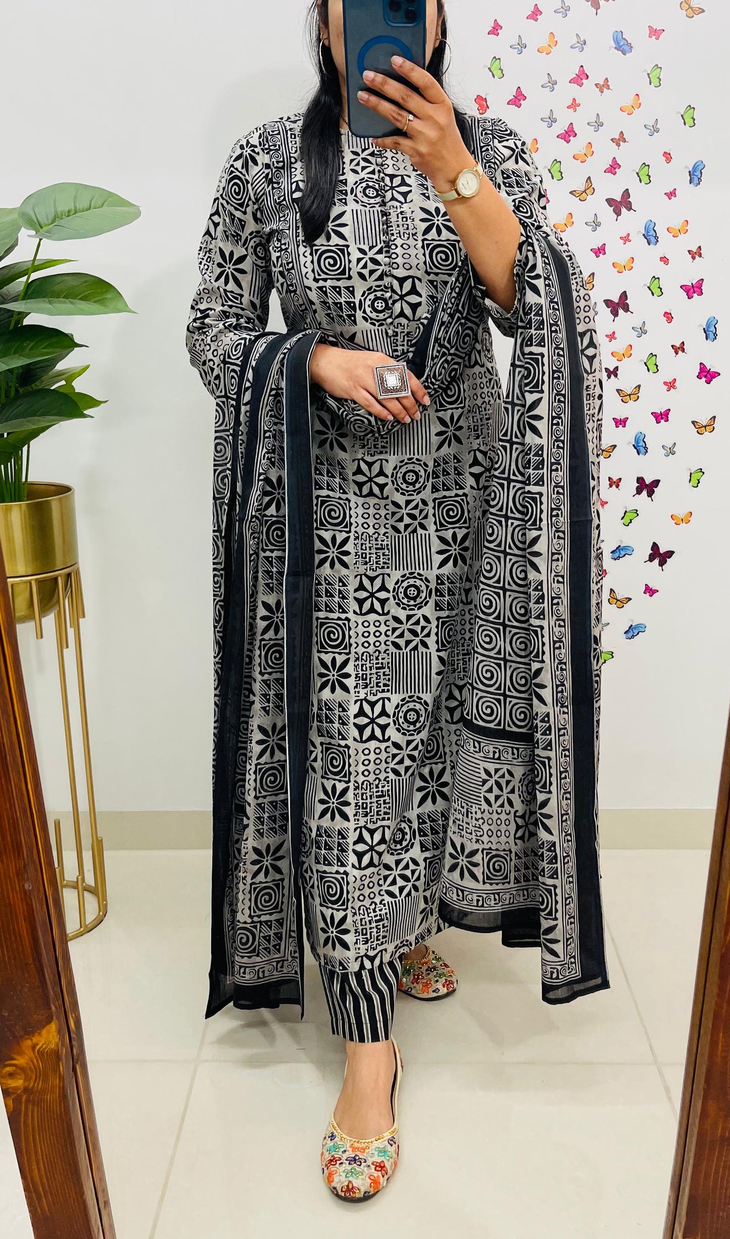 Dopa x VBDimple: Designer Mandala Print Cotton Suit