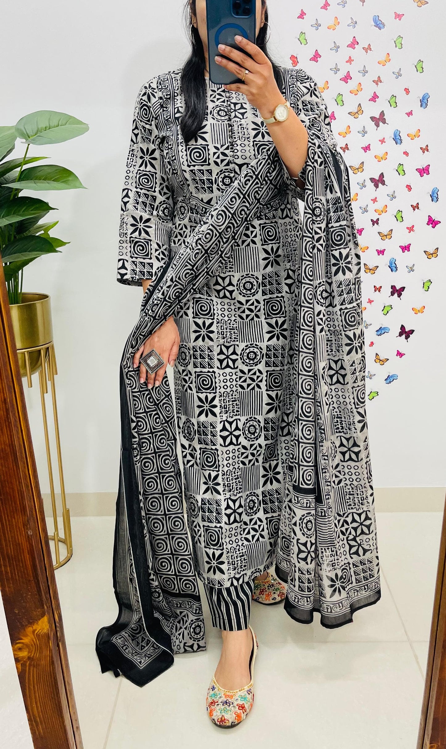 Dopa x VBDimple: Designer Mandala Print Cotton Suit