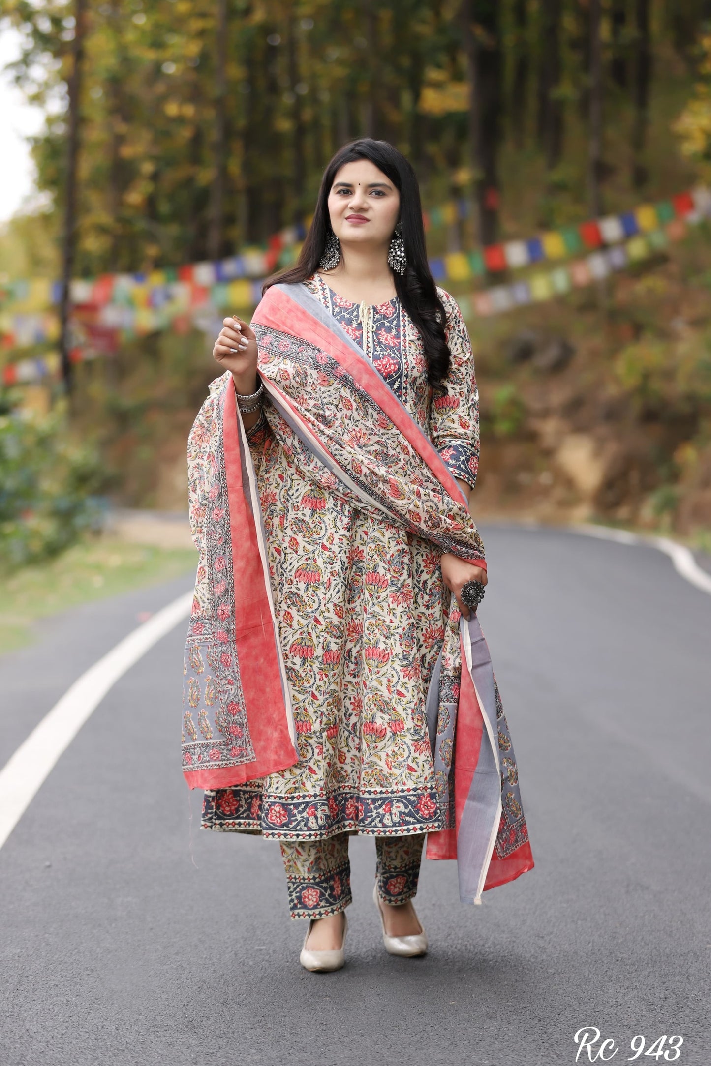 Dopa x VBDimple: Elegant Plated Anarkali Cotton Kurta Set - Traditional Wear