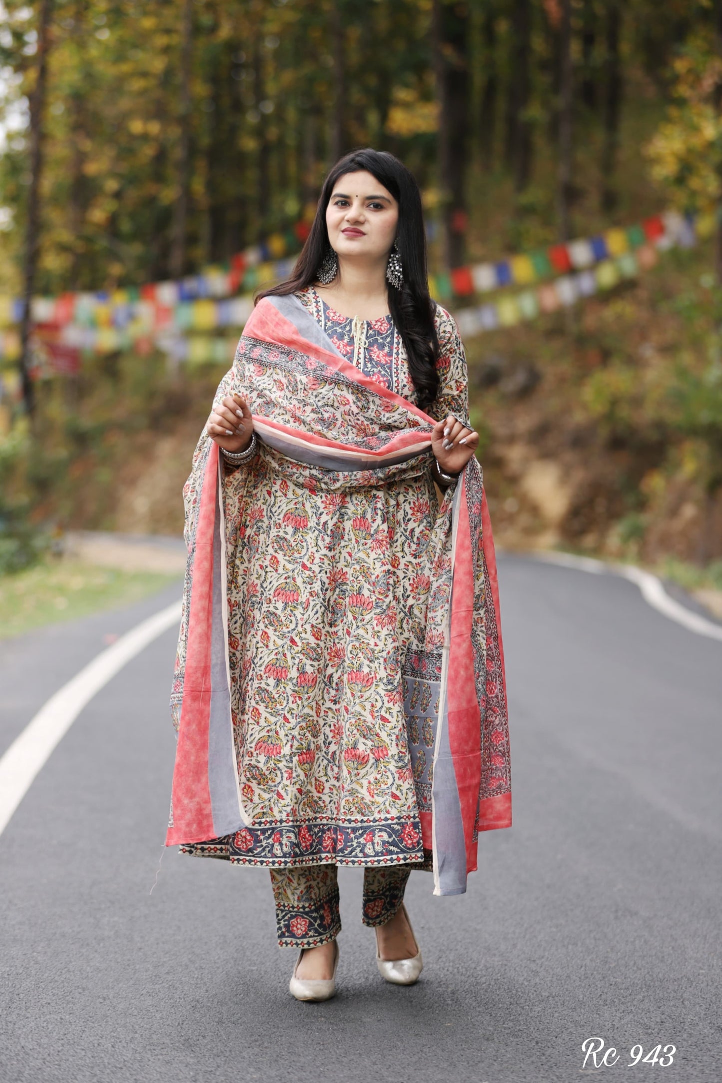 Dopa x VBDimple: Elegant Plated Anarkali Cotton Kurta Set - Traditional Wear