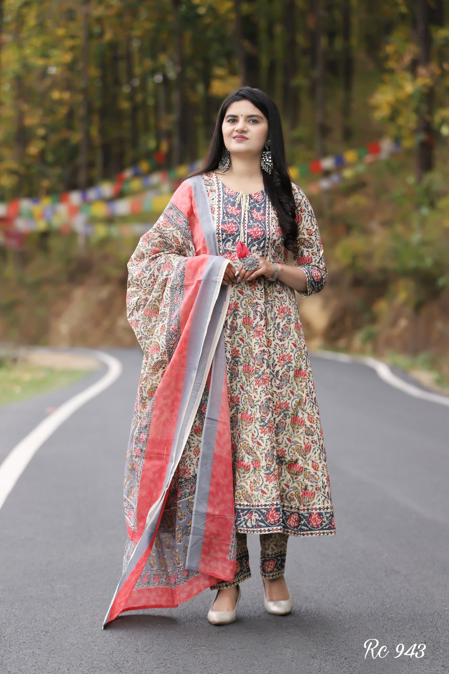 Dopa x VBDimple: Elegant Plated Anarkali Cotton Kurta Set - Traditional Wear