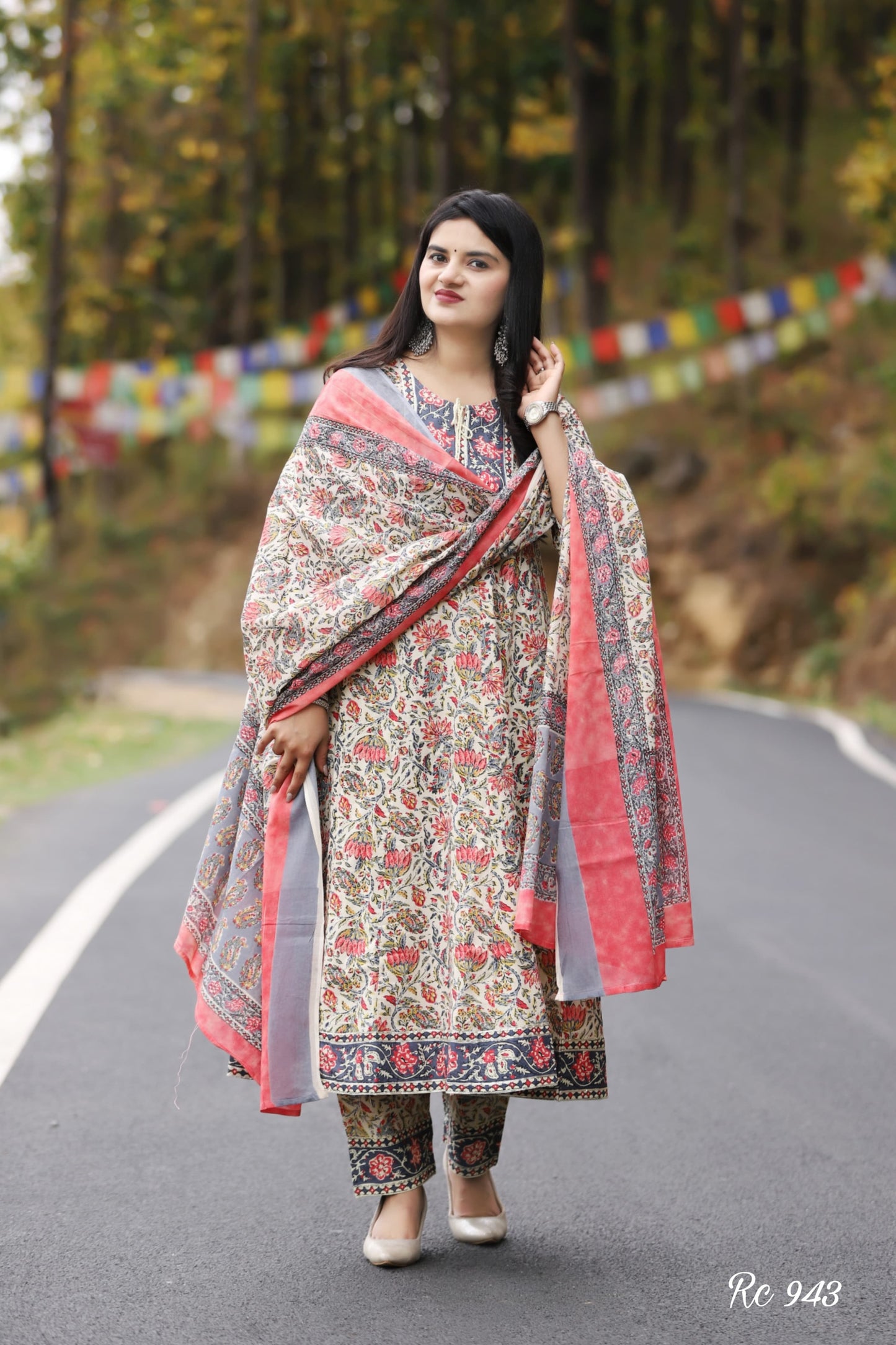 Dopa x VBDimple: Elegant Plated Anarkali Cotton Kurta Set - Traditional Wear