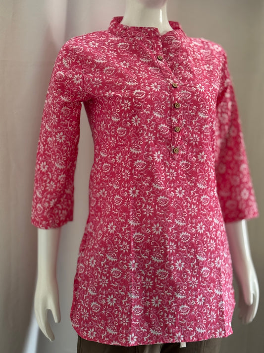 KurtiKulture – Gulzaar Rose Pink Kurti