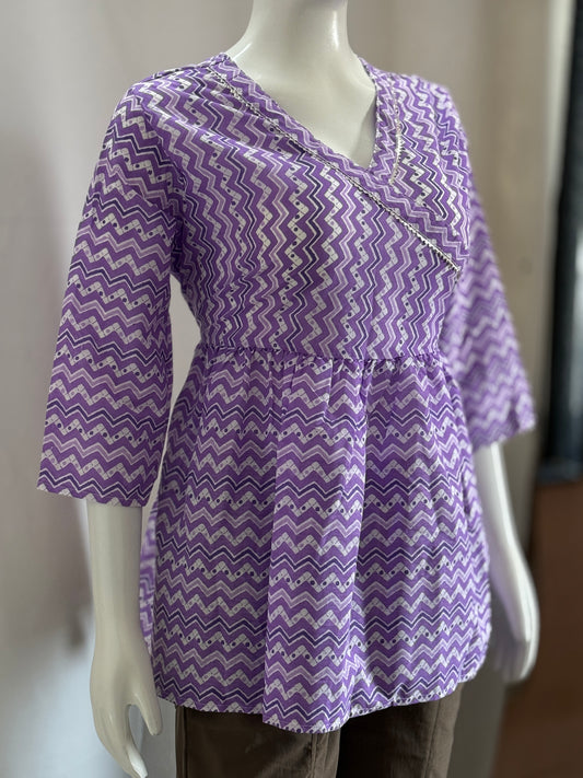 KurtiKulture – Ziva Wave Jodhpuri Cotton Kurti